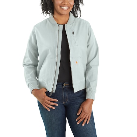 Carhartt Women's OJ2524 W RF RlxdFit Cnvs Jkt S REG Non-Insulated Relaxed Brown OJ2524-W / 102524-211SREG